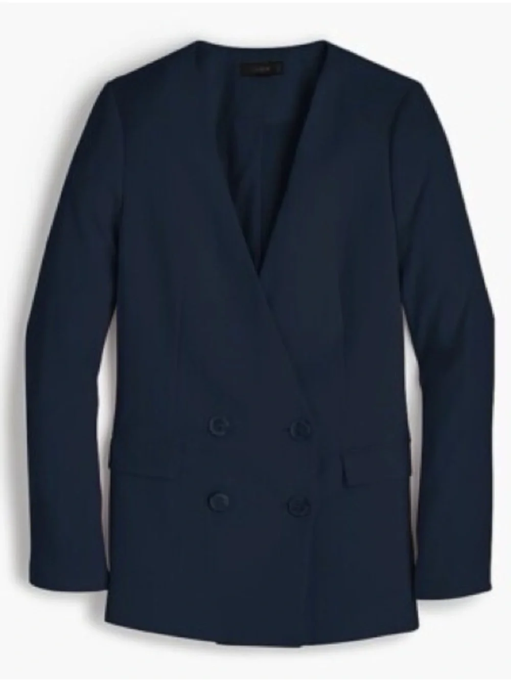 J. Crew Double-Breasted Navy Blazer